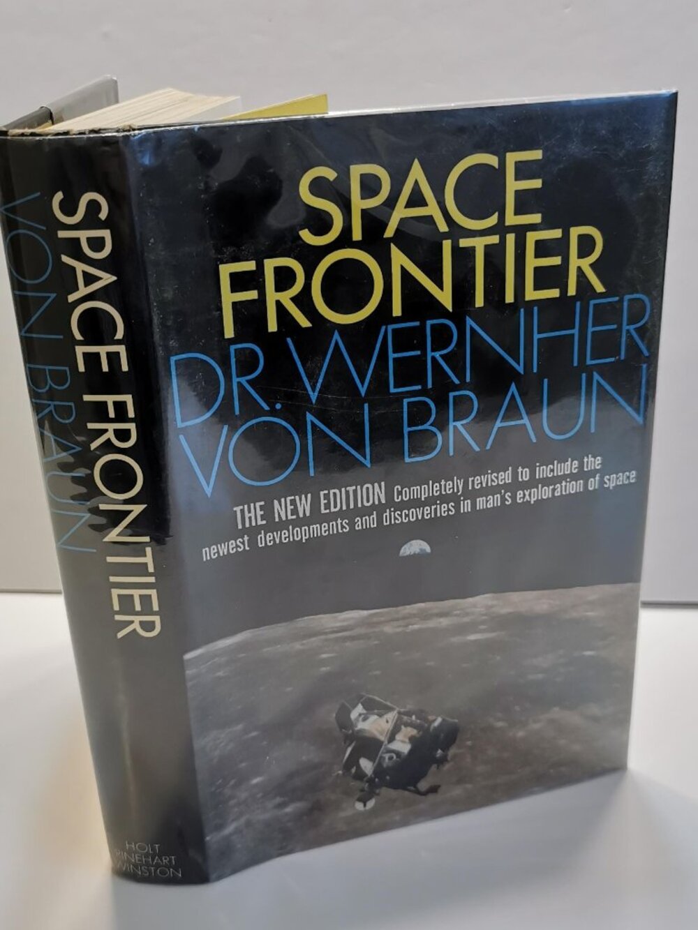 1971 Space Frontier Wernher Von Braun EX-LIBRARY Hardcover Book NASA Astronomy